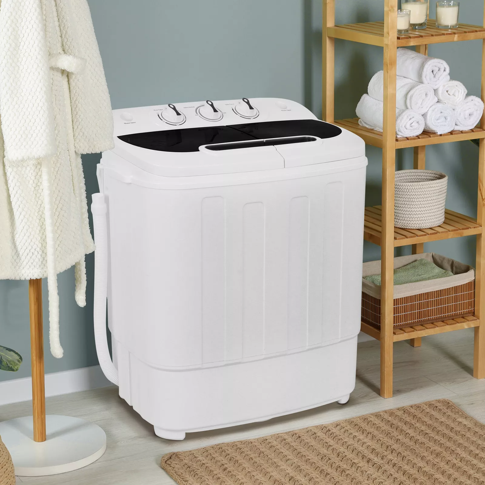Portable Compact Washer & Dryer with Mini Washing 